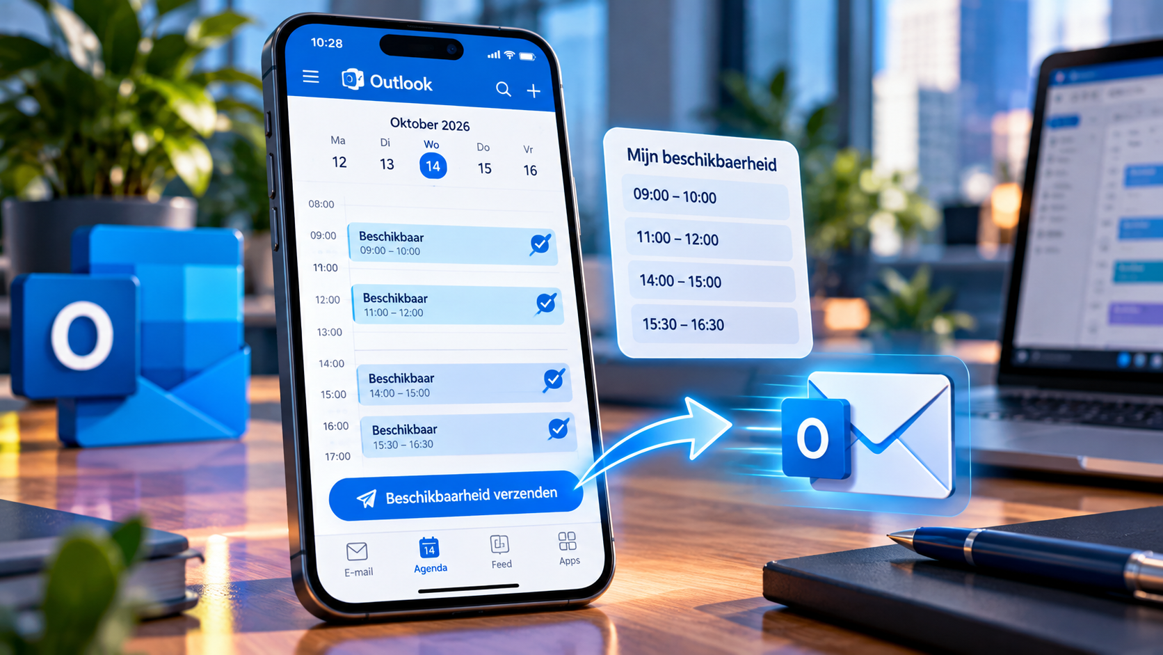 Outlook Mobile brengt ‘Beschikbaarheid verzenden’ terug (MC1493186)