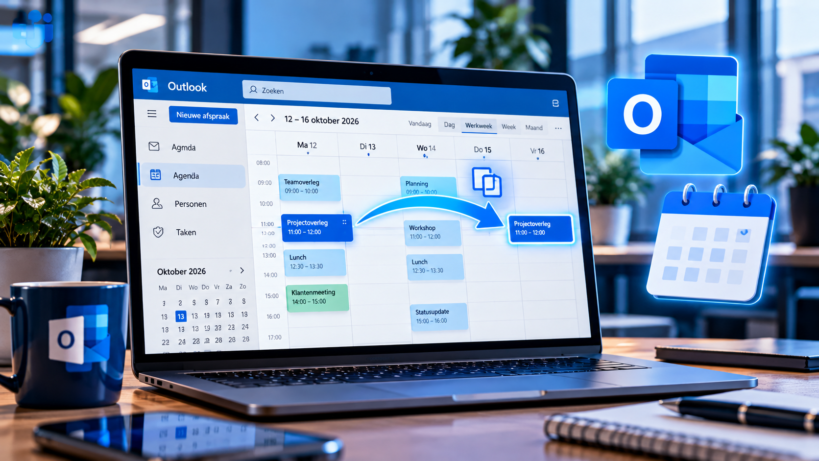 Outlook krijgt functie om agenda-afspraken te dupliceren (MC1492166)