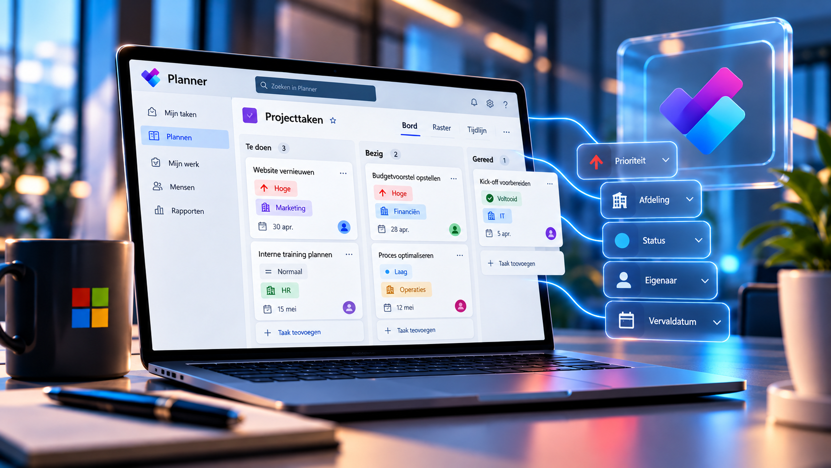 Microsoft Planner krijgt aangepaste velden voor taken (MC1492955)