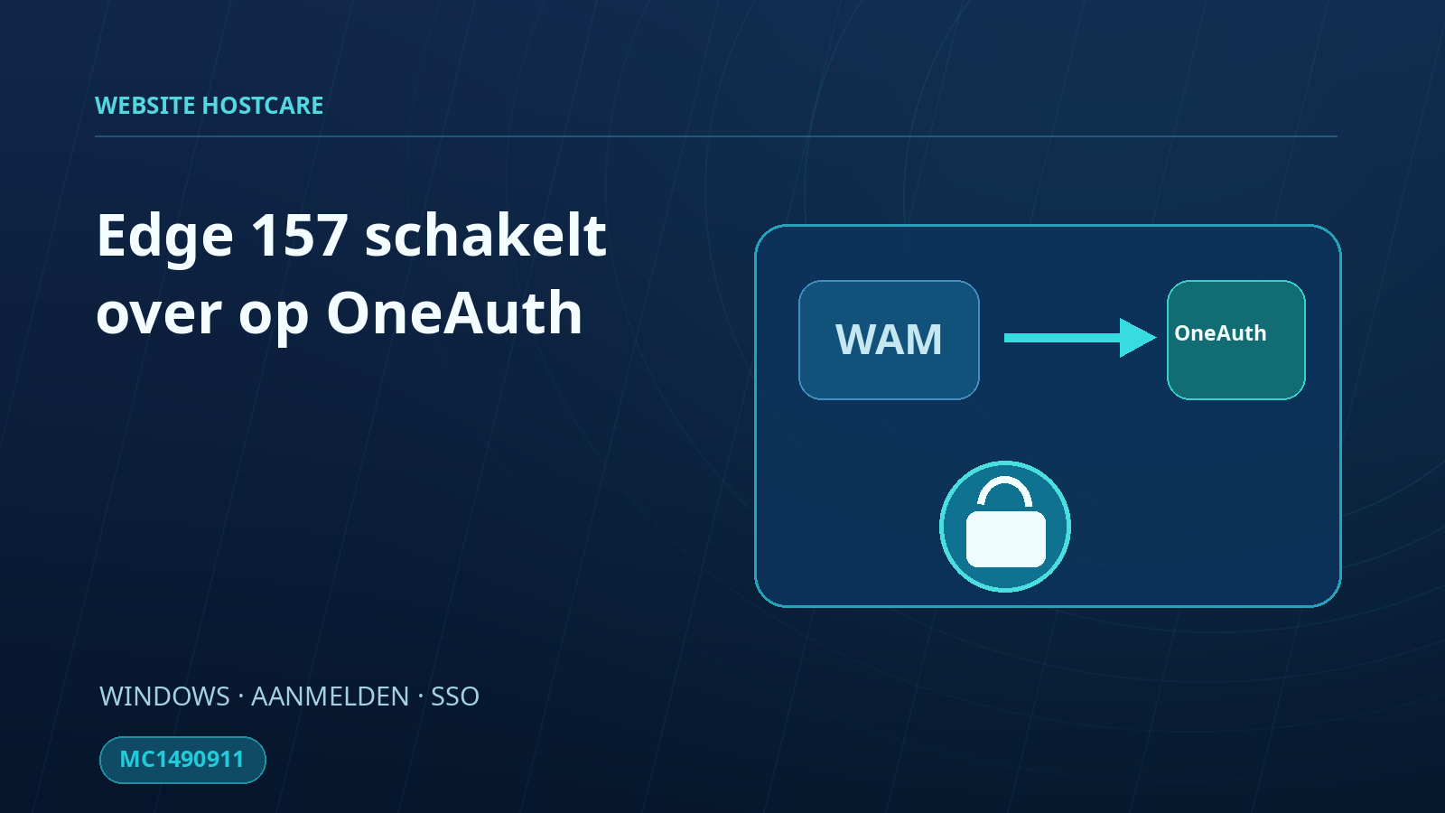 Microsoft Edge 157 stapt volledig over op OneAuth (MC1490911)