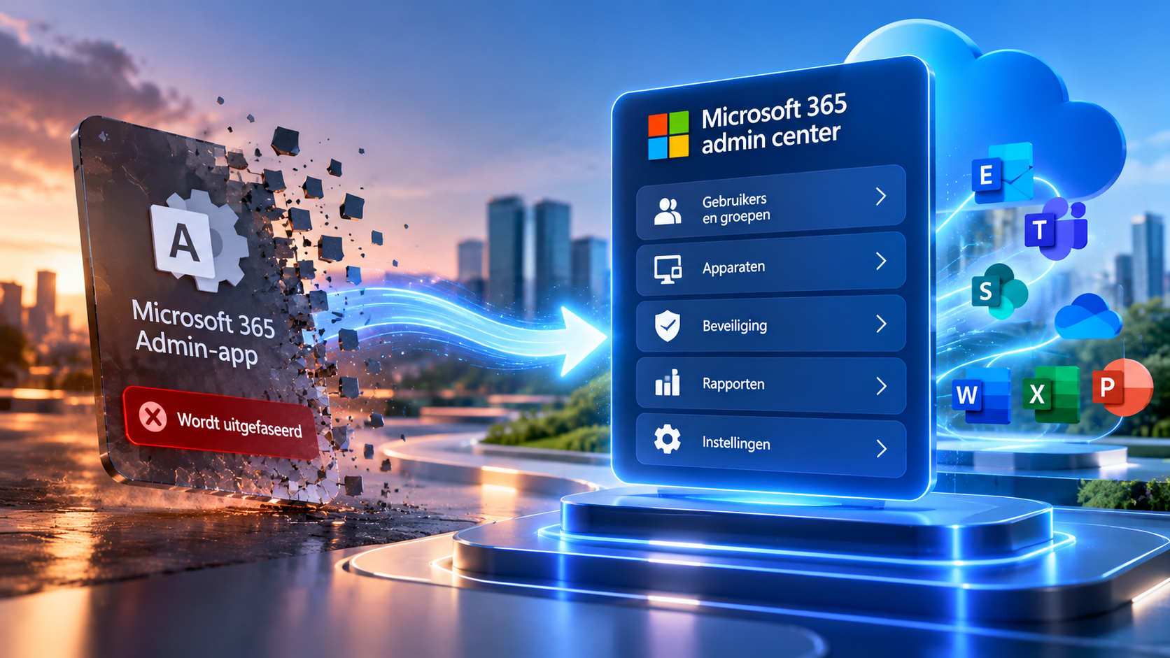 Microsoft 365 Admin-app verdwijnt uit Teams en Outlook (MC1462922)